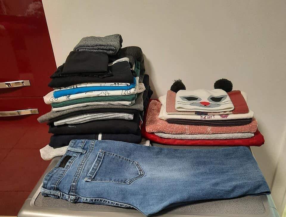 Bucato asciutto e piegato, pronto per l’armadio